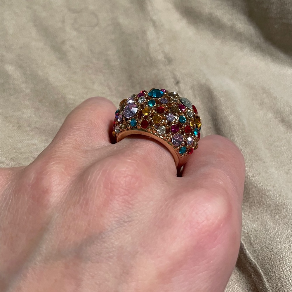 18K RGP Multicolor Fashion Ring - Picture 6 of 9